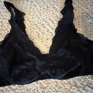 INC International Concepts Black Lace Bra